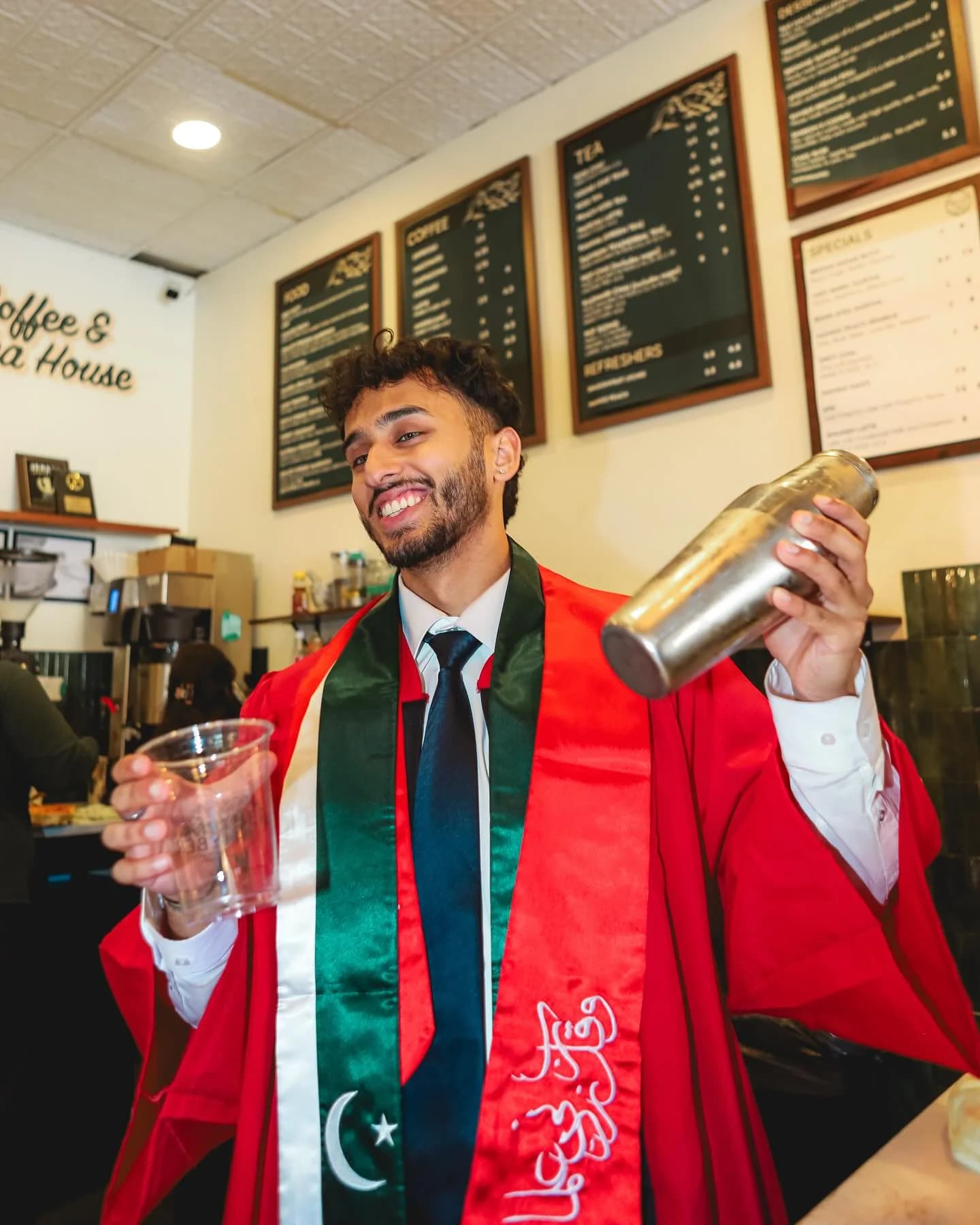 Graduation celebration portrait